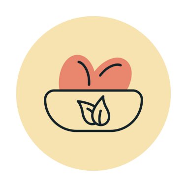 Basit Kuş Yuvası simgesi, vektör illüstrasyonu