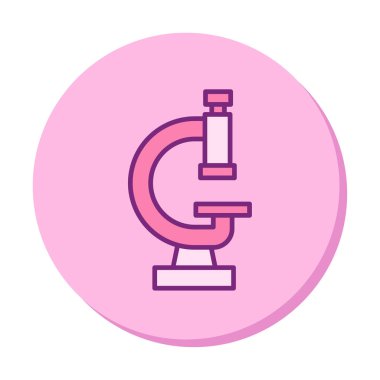 Basit yassı mikroskop vektör çizimi