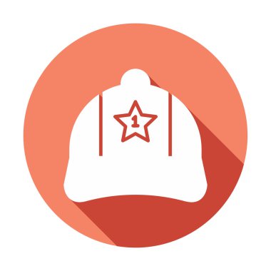 Bir numaralı simge ile kapağın vektör illüstrasyonu 