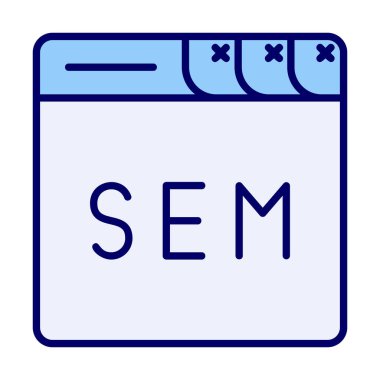 Web tarayıcı simgesi, vektör illüstrasyonu basit tasarım