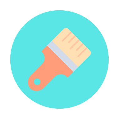 fırça ağ ikonu vektör illüstrasyonu