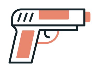 silah simgesi vektör illüstrasyonu