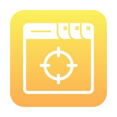 hedef simge, vektör illüstrasyonu basit tasarım