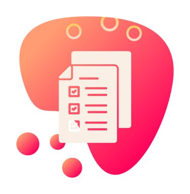 Sınav simgesi vektör illüstrasyonu 