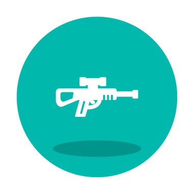 Keskin nişancı silahı ikonu vektör çizimi