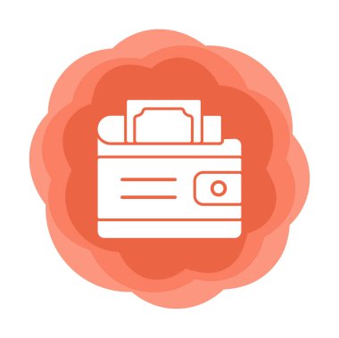 Cüzdan. simge vektör illüstrasyon tasarımı