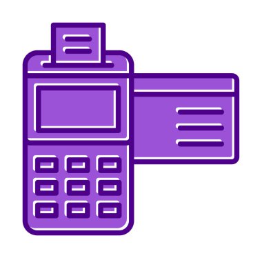 Kredi Kartı Makinesinin vektör çizimi