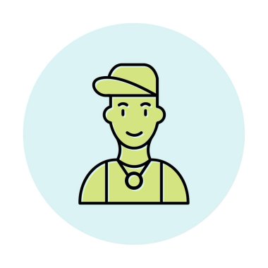 Hip Hop Man ikon vektör illüstrasyonu