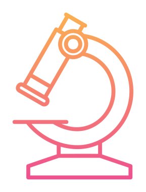 Basit yassı mikroskop vektör çizimi