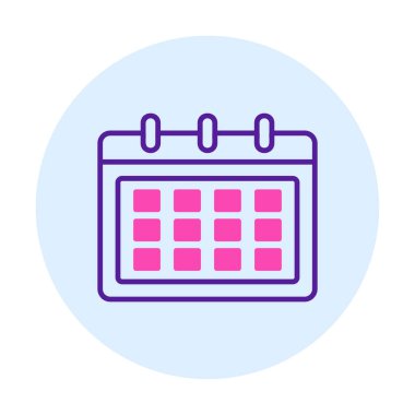 Takvim web simge vektör çizim