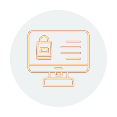 ekran simgesi, vektör illüstrasyonunu izle