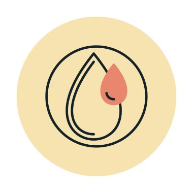 su damlası ağ simgesi, vektör illüstrasyonu 