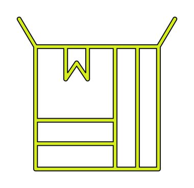 kutusu simgesini açın. vektör çizim                                      