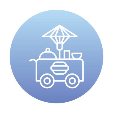 Gıda Oyalama Web simgesi, vektör illüstrasyonu 