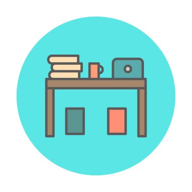 bilgisayar Resepsiyon simge vektör çizim 