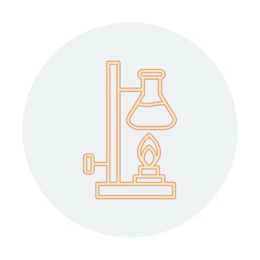 Basit Kimyasal Deney simgesi, vektör çizimi