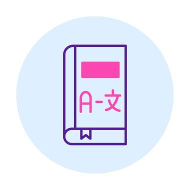 Kitap simgesinin vektör illüstrasyonu 