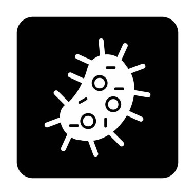 düz Amoeba simge vektör illüstrasyon tasarımı