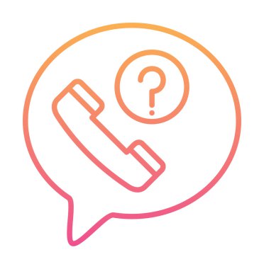 Basit kaçırılan çağrı simgesi, vektör illüstrasyonu