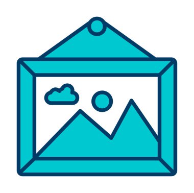 Doğa web simgesi, vektör illüstrasyonu 