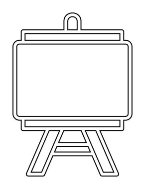 Resim yapmak. Web simgesi basit illüstrasyon