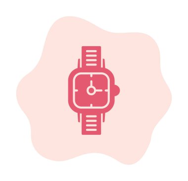 düz saat ikon vektör illüstrasyon tasarımı