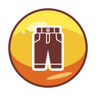 Pantolon. Web simgesi basit illüstrasyon 