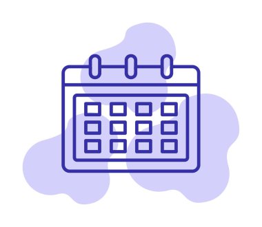 Takvim web simge vektör çizim