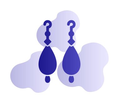 Küpe vektör illüstrasyon tasarımı                   