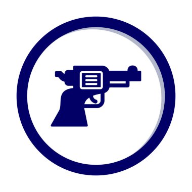 silah simgesi vektör illüstrasyonu