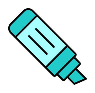 İşaretleyici. Web simgesi basit illüstrasyon                       