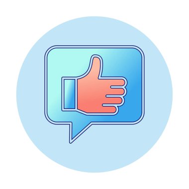 başparmak yukarı Web simgesi, vektör çizim                   