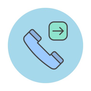 Giden telefon simgesi vektör çizimi tasarımı