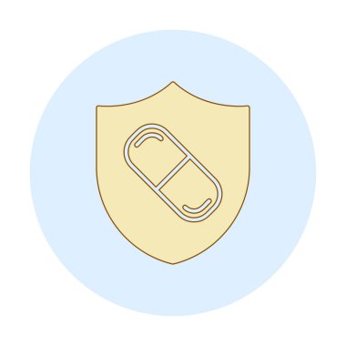 medical shield icon vector illustration 