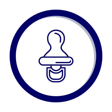 Bebek emziği çizgisi simgesi. doğrusal biçim işareti web tasarımı.