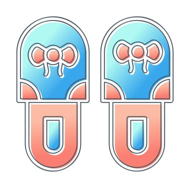 Basit Terlik simgesi, vektör illüstrasyonu