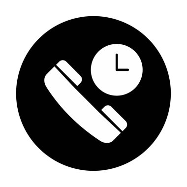 Basit Arama Bekleme simgesi, vektör illüstrasyonu