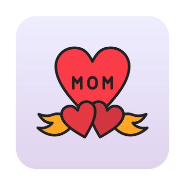 Anneler günü ikonu. Vektör illüstrasyonu. 