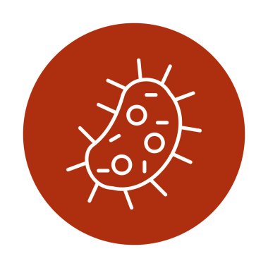 düz Amoeba simge vektör illüstrasyon tasarımı