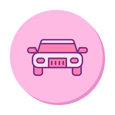 araba web simgesi basit illüstrasyon 