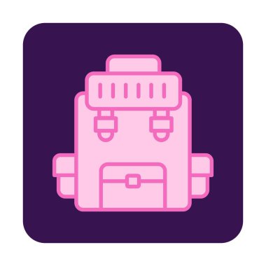 Askeri Sırt Çantası vektör çizimi