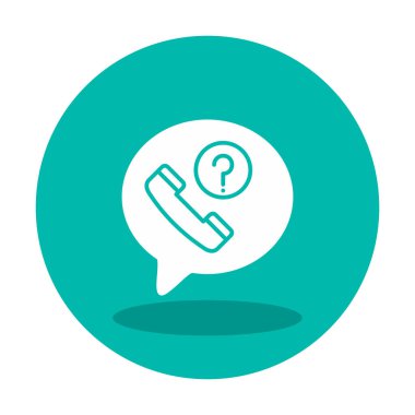 Basit kaçırılan çağrı simgesi, vektör illüstrasyonu