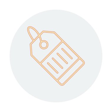 Fiyat Etiketi simgesi, vektör illüstrasyonu basit tasarım