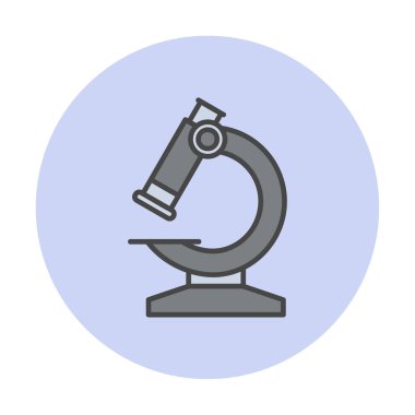 Basit yassı mikroskop vektör çizimi