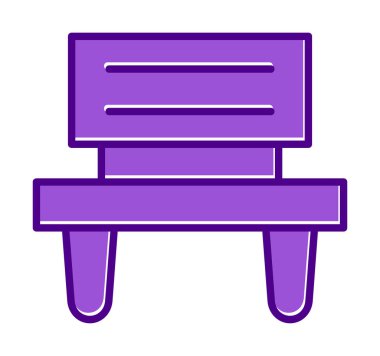 bank simgesi, vektör illüstrasyonu basit tasarım