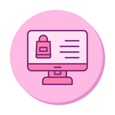 ekran simgesi, vektör illüstrasyonunu izle