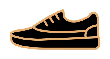 spor ayakkabı ikonu vektör illüstrasyonu 