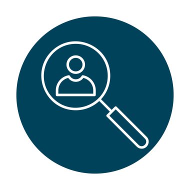 Ara. Web simgesi basit illüstrasyon