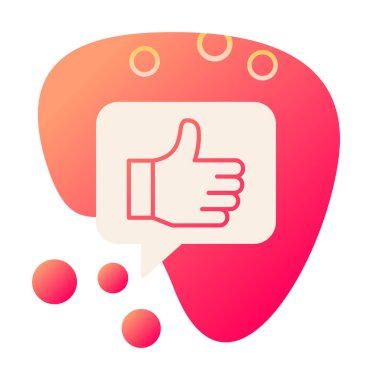 başparmak yukarı Web simgesi, vektör çizim                   