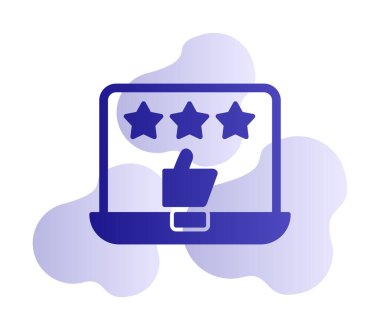 Geri besleme vektörü glifin düz simgesi. İyi İnceleme konsepti                    